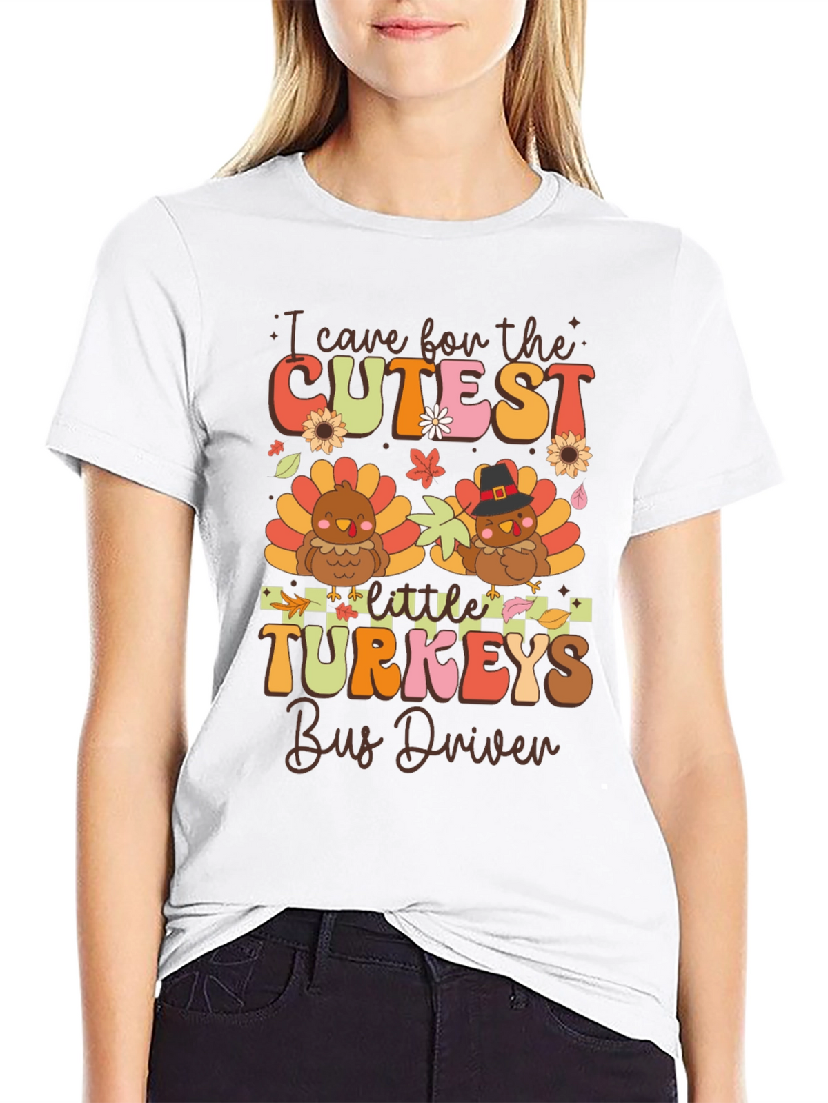 Cutest Little Turkeys Bus Driver T-Shirt