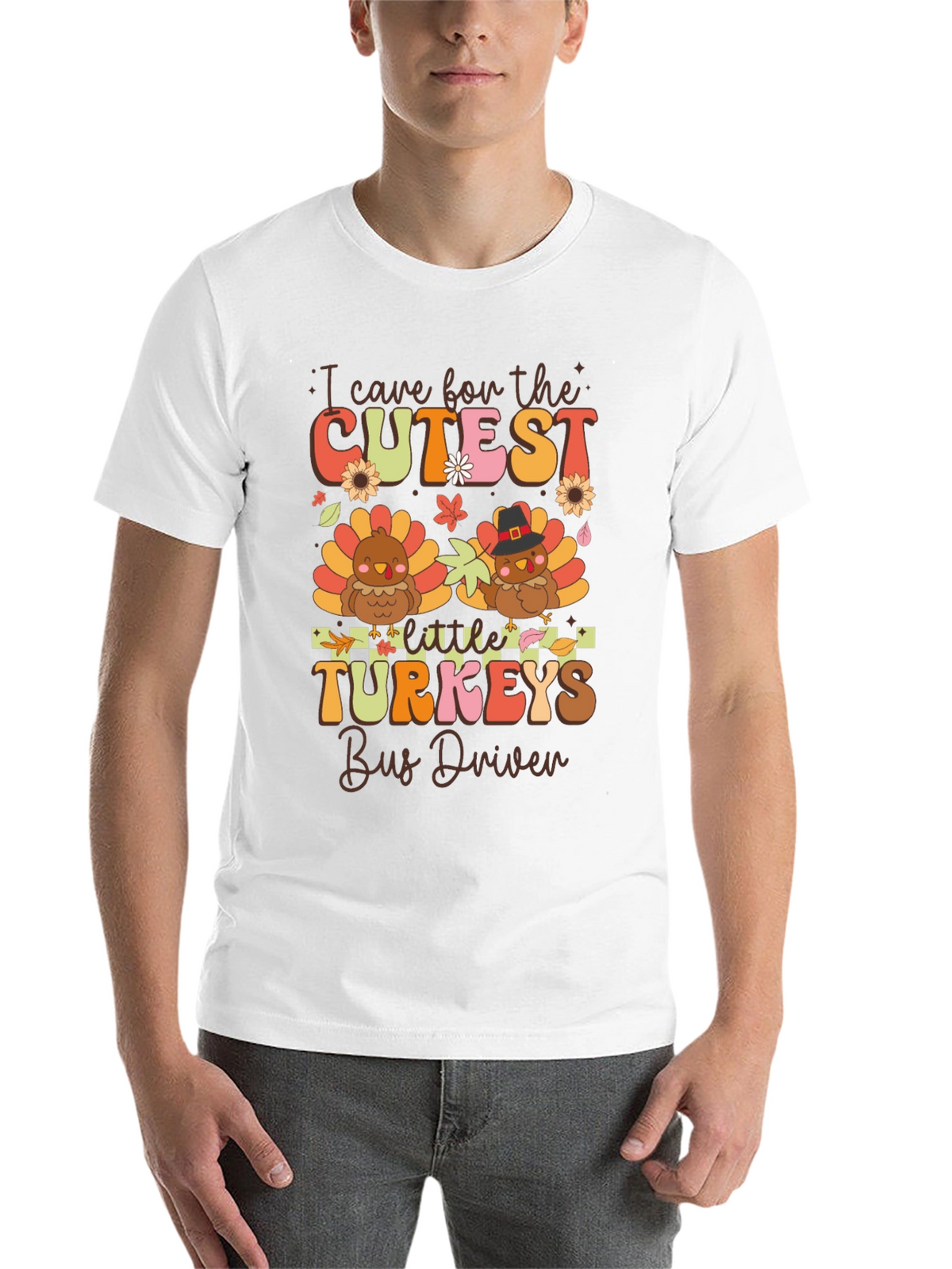Cutest Little Turkeys Bus Driver T-Shirt