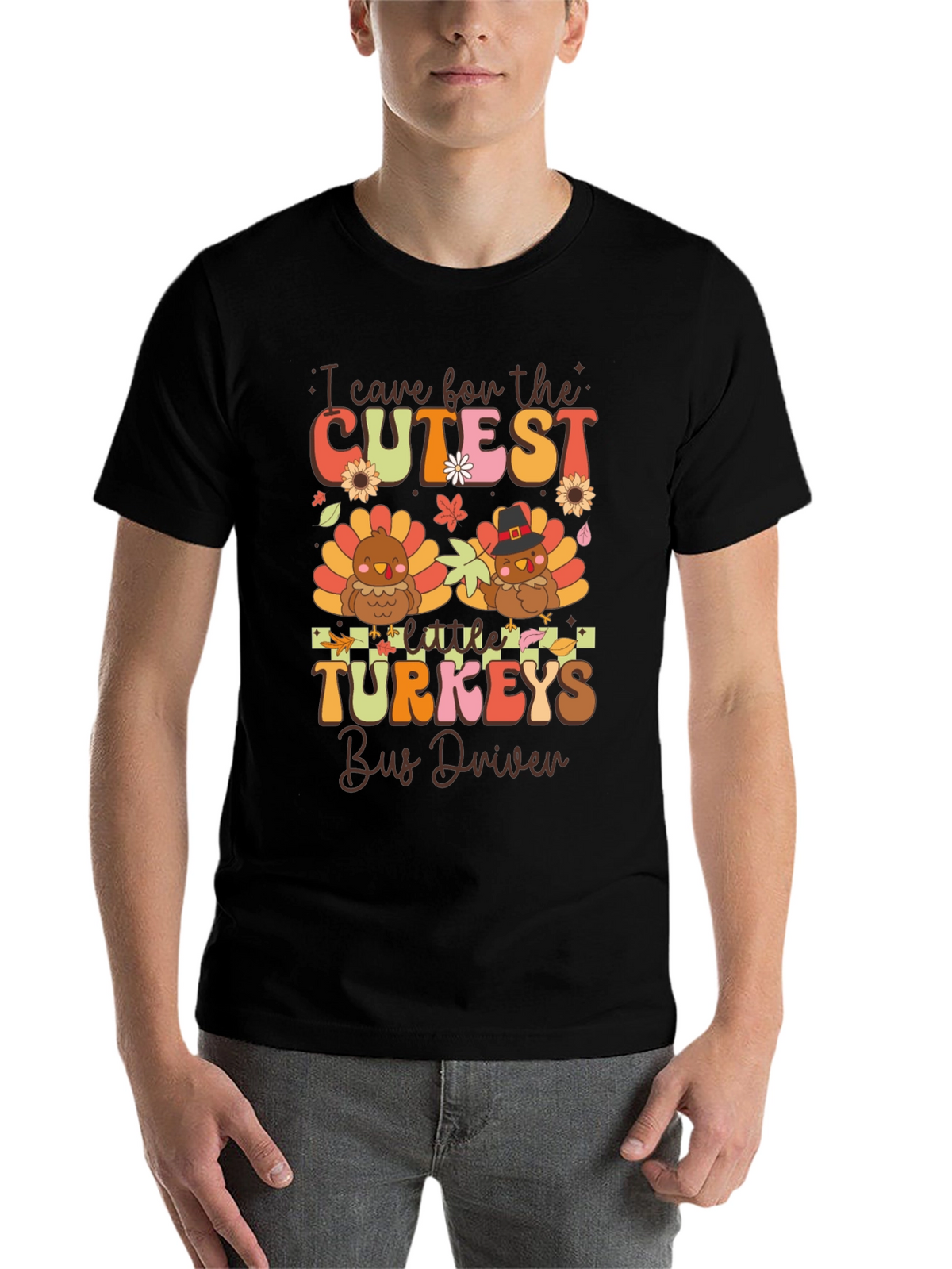Cutest Little Turkeys Bus Driver T-Shirt