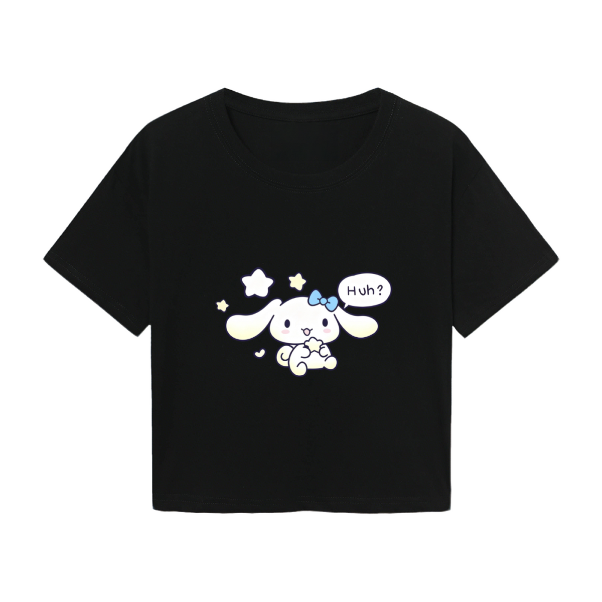 Vibrant Cute Cartoon Character Trend?Setting Women Cropped Tee