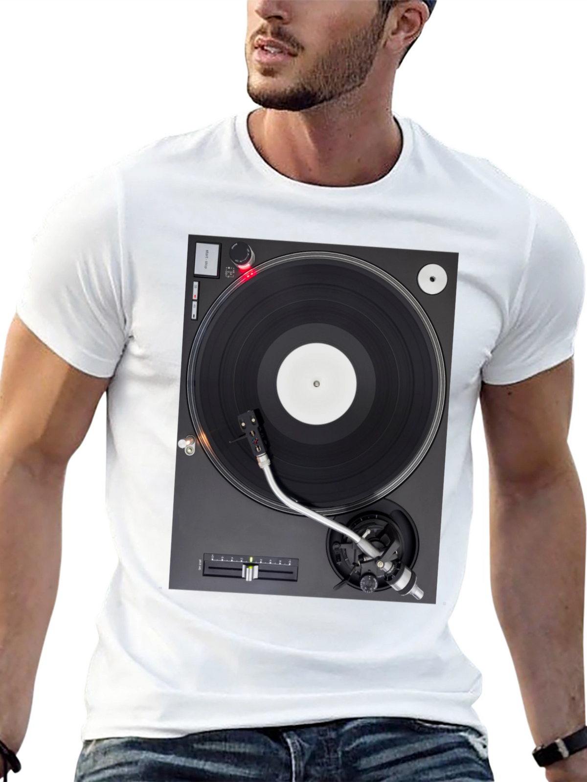 Turntable Graphic T-Shirt - DJ Music Lover Tee