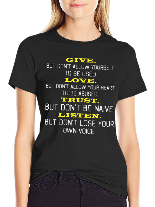 Inspirational Graphic Print T-Shirt