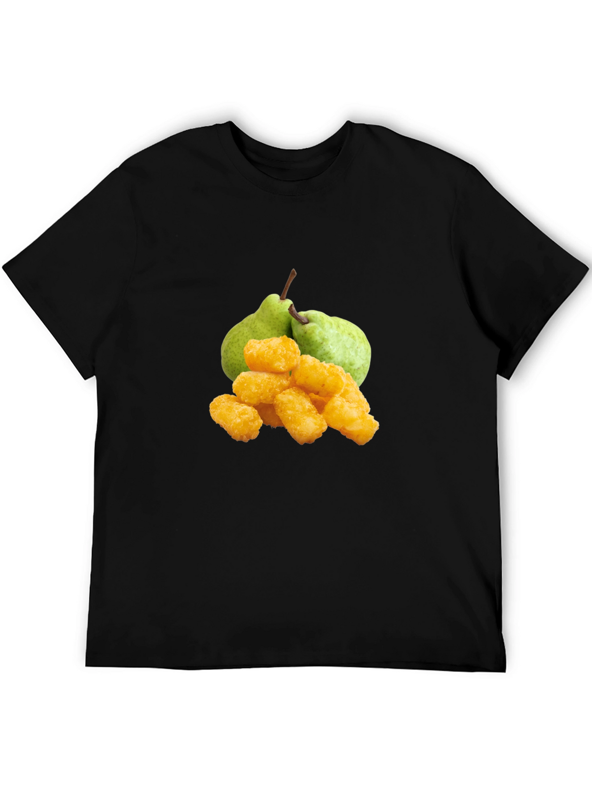 Funny Fruit & Tots Graphic Tee - Black