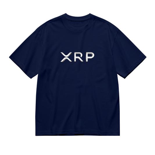 XRP Metal Text Simple Crypto T-Shirt