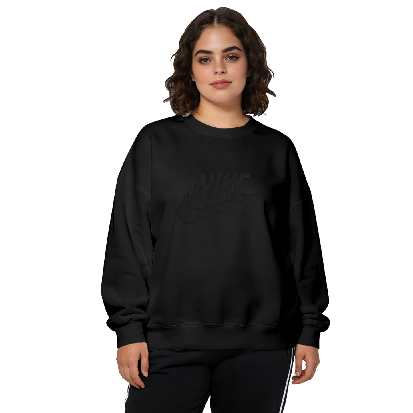 Classic Nike Swoosh Logo Crewneck Sweatshirt