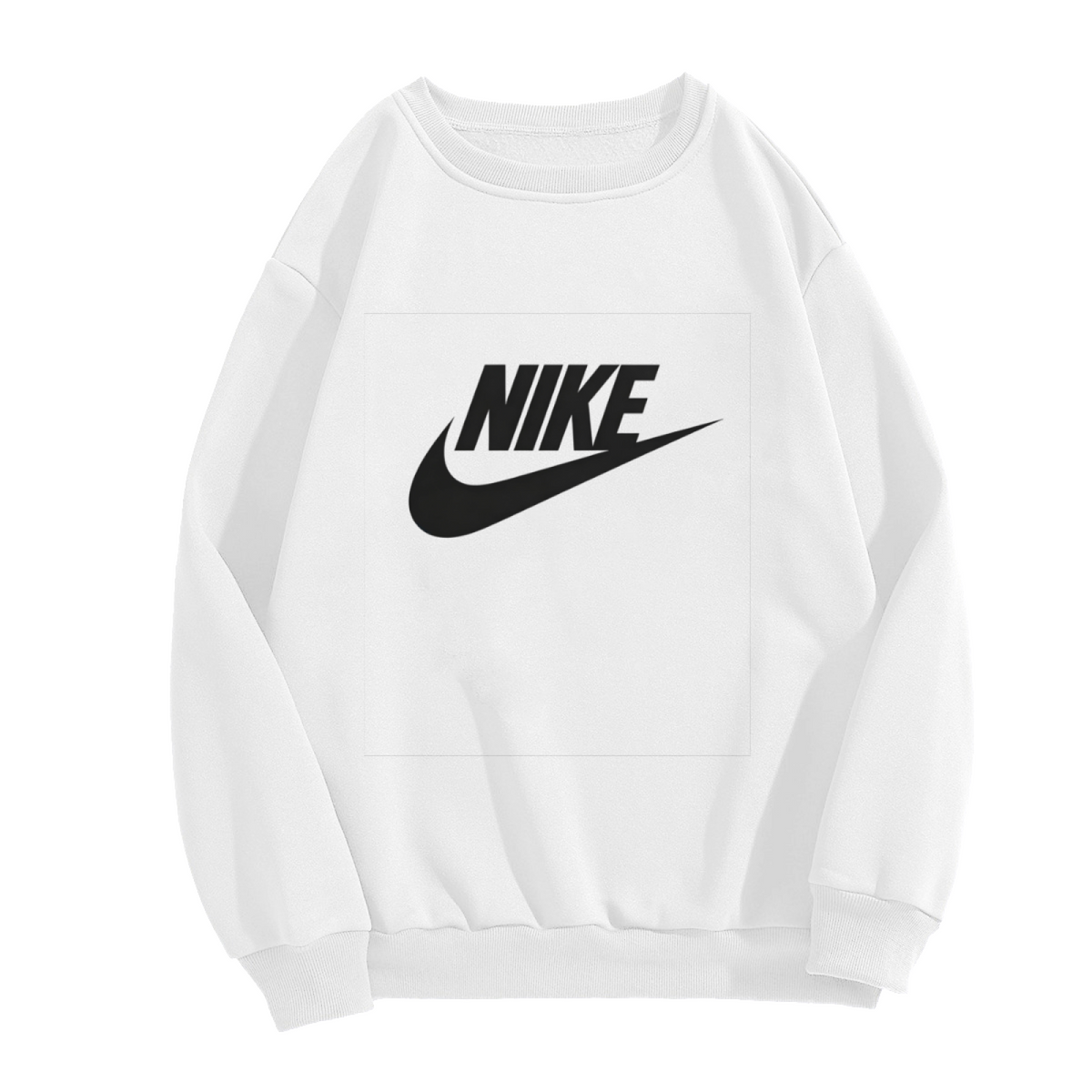 Classic Nike Swoosh Logo Crewneck Sweatshirt