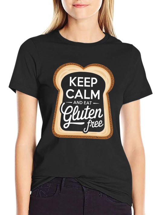Keep Calm & Eat Gluten Free Funny T-Shirt