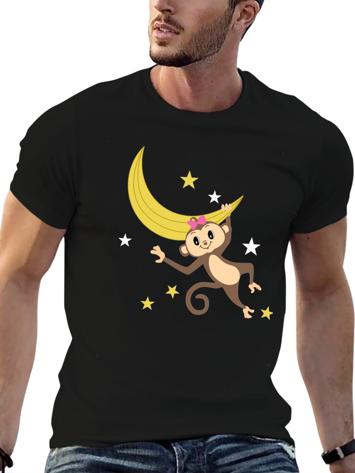 Monkey & Banana Moon Graphic T-Shirt