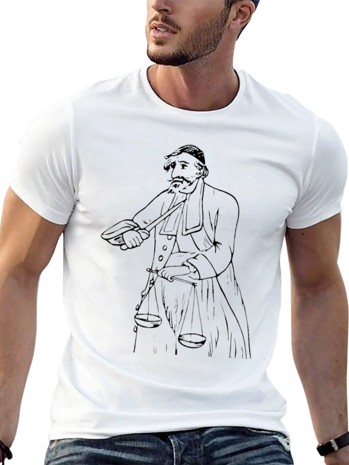 Justice Scale Graphic T-Shirt - Mens
