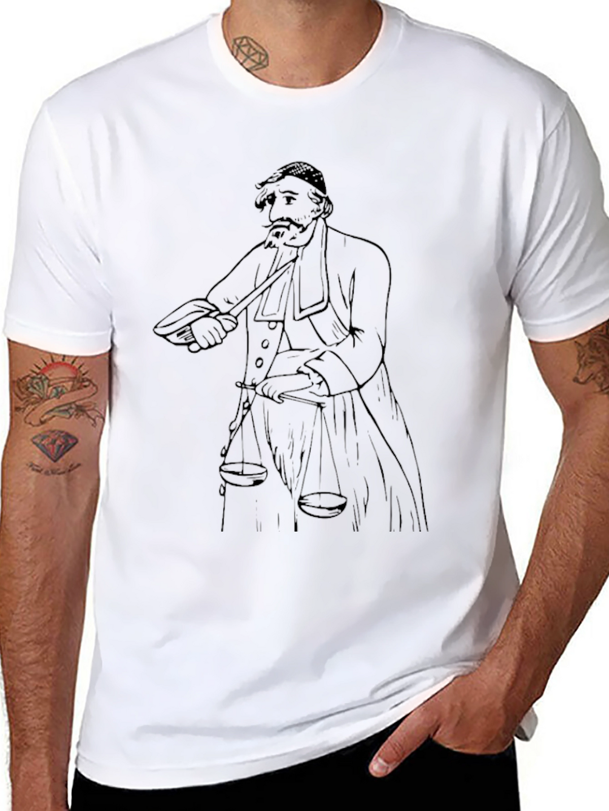 Justice Scale Graphic T-Shirt - Mens