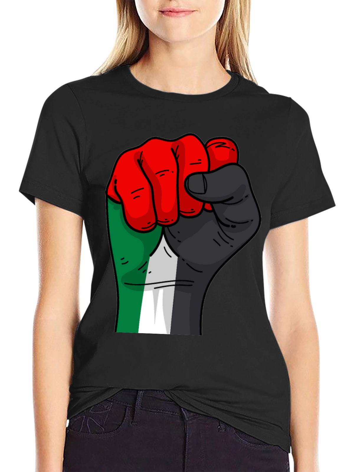 Pan-African Fist T-Shirt - Black Unity Pride Tee