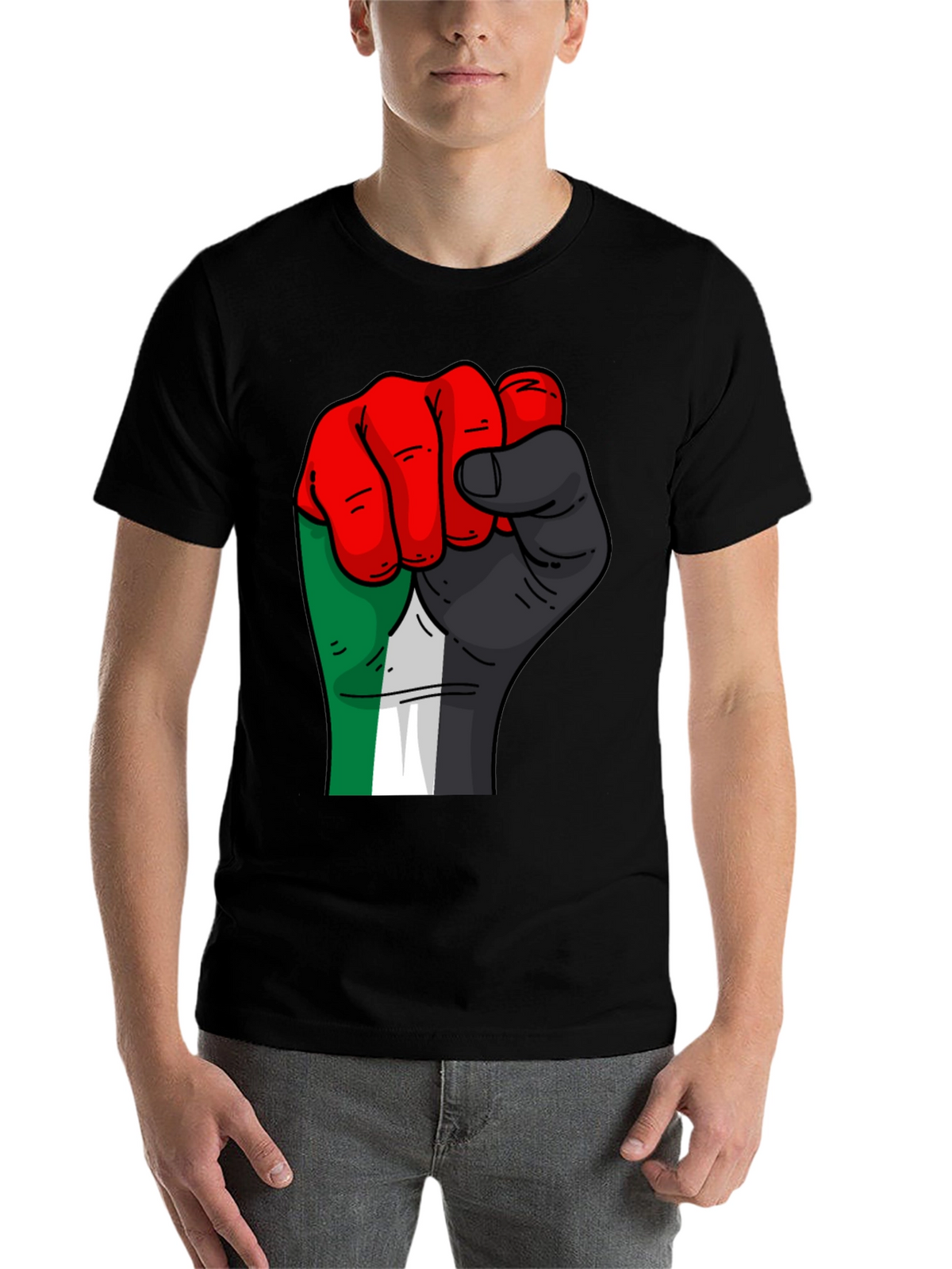 Pan-African Fist T-Shirt - Black Unity Pride Tee