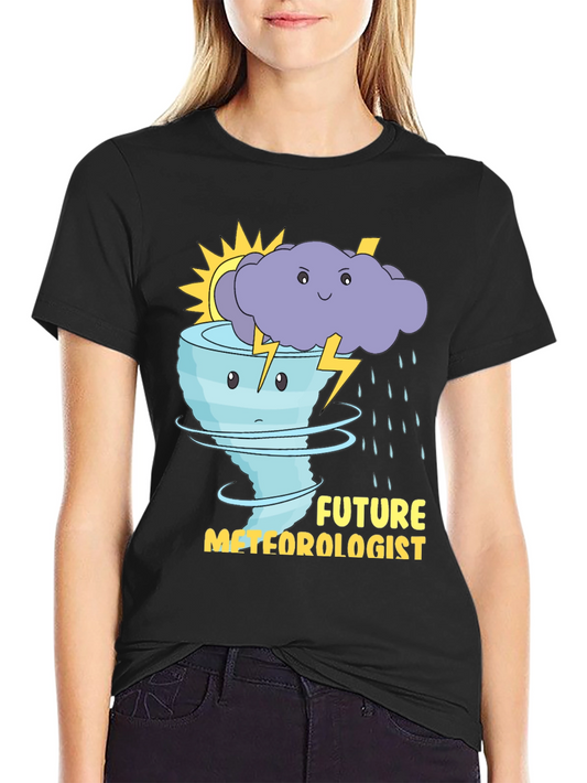 Future Meteorologist T-Shirt: Weather Cartoon Graphic Tee