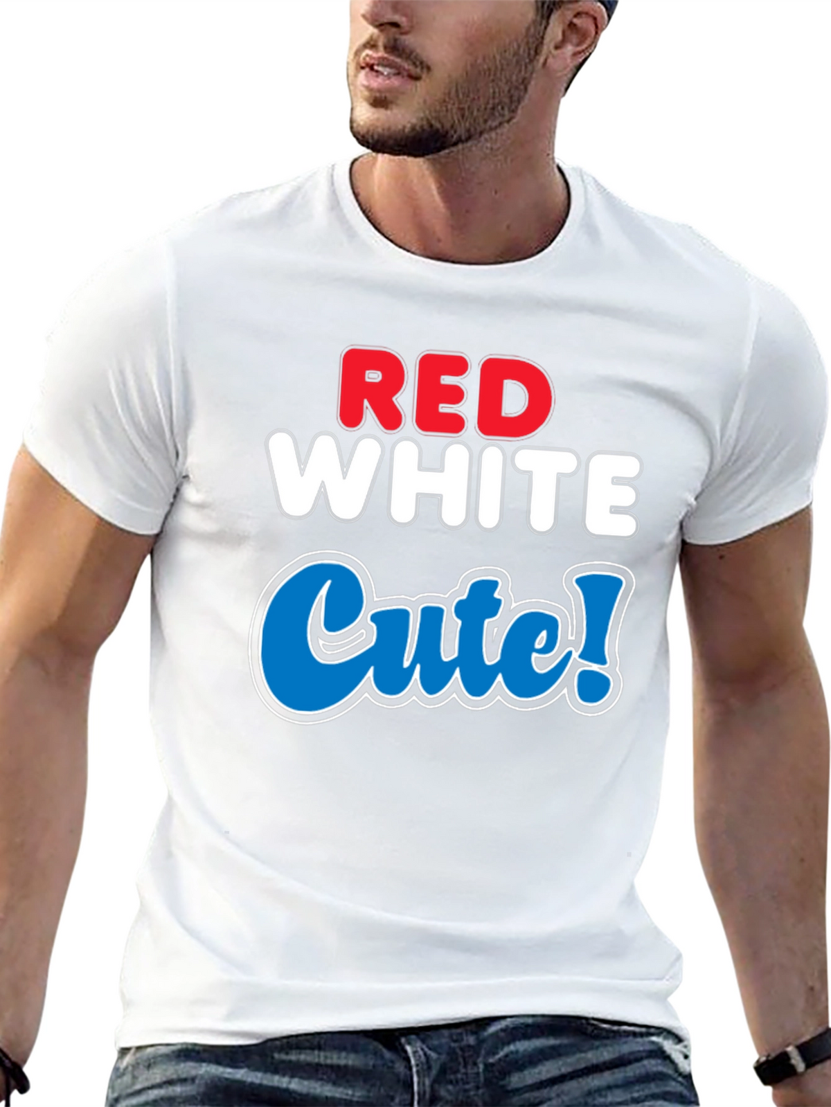 Red White Cute T-Shirt - Patriotic Style