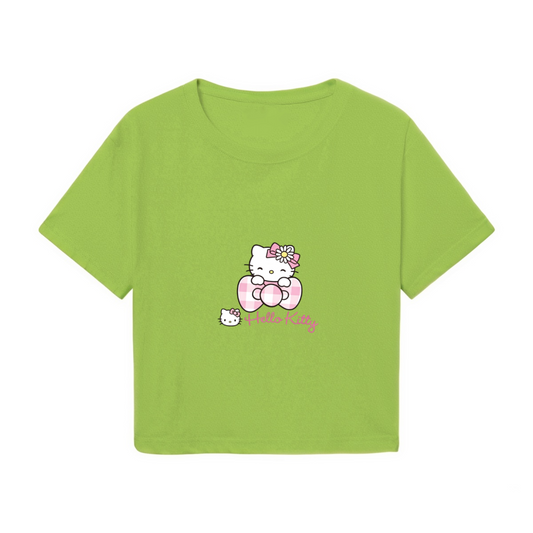 Sassy Stitch ¡°Give Me Space¡± Hot Pink Crop Top
