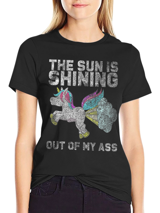 The Sun Is Shining Unicorn Graphic T-Shirt