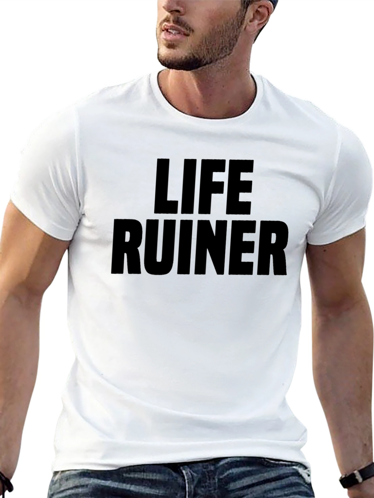 Life Ruiner Graphic Tee - Bold Statement T-Shirt