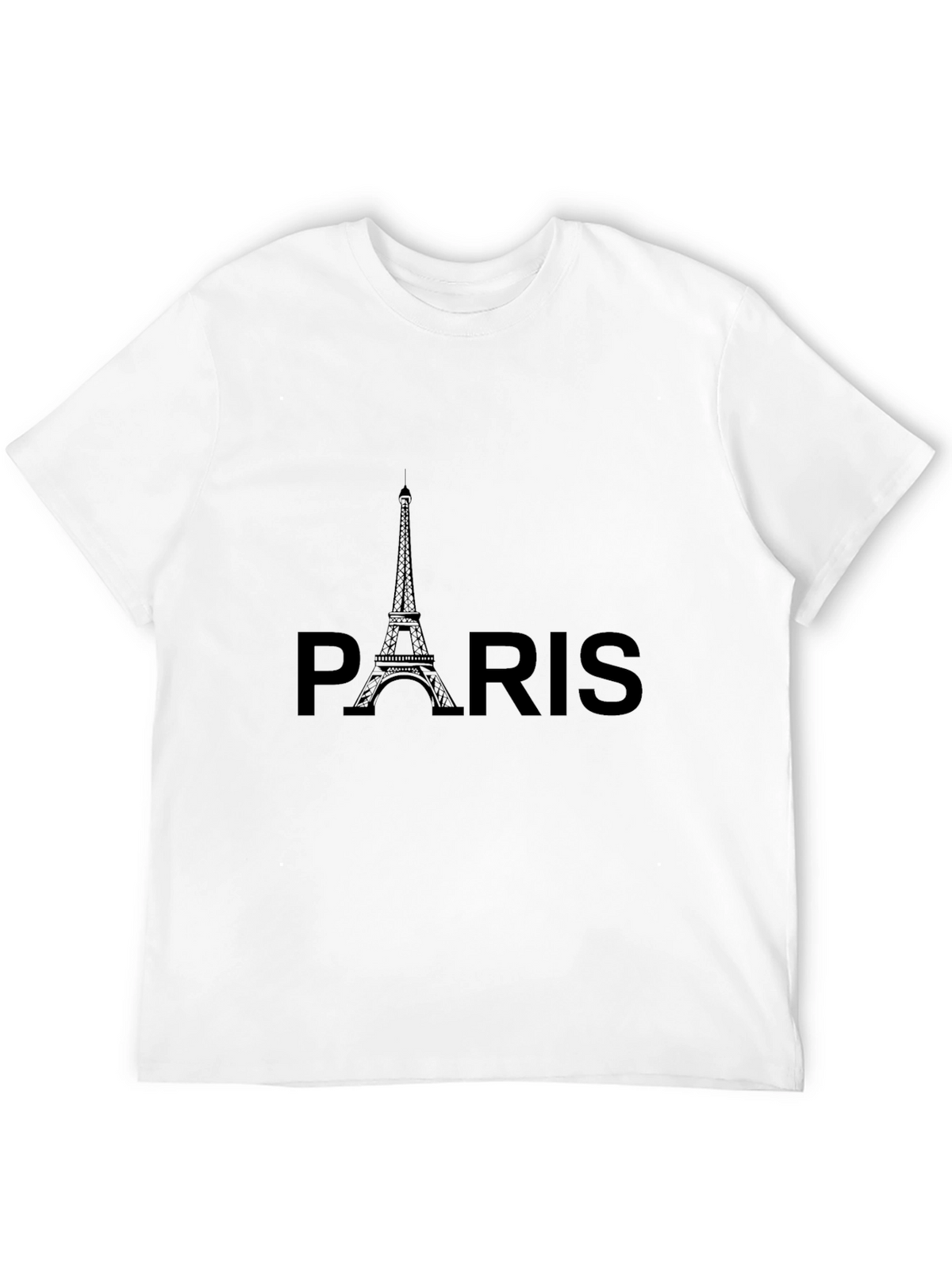 Paris Eiffel Tower Graphic Tee - Black