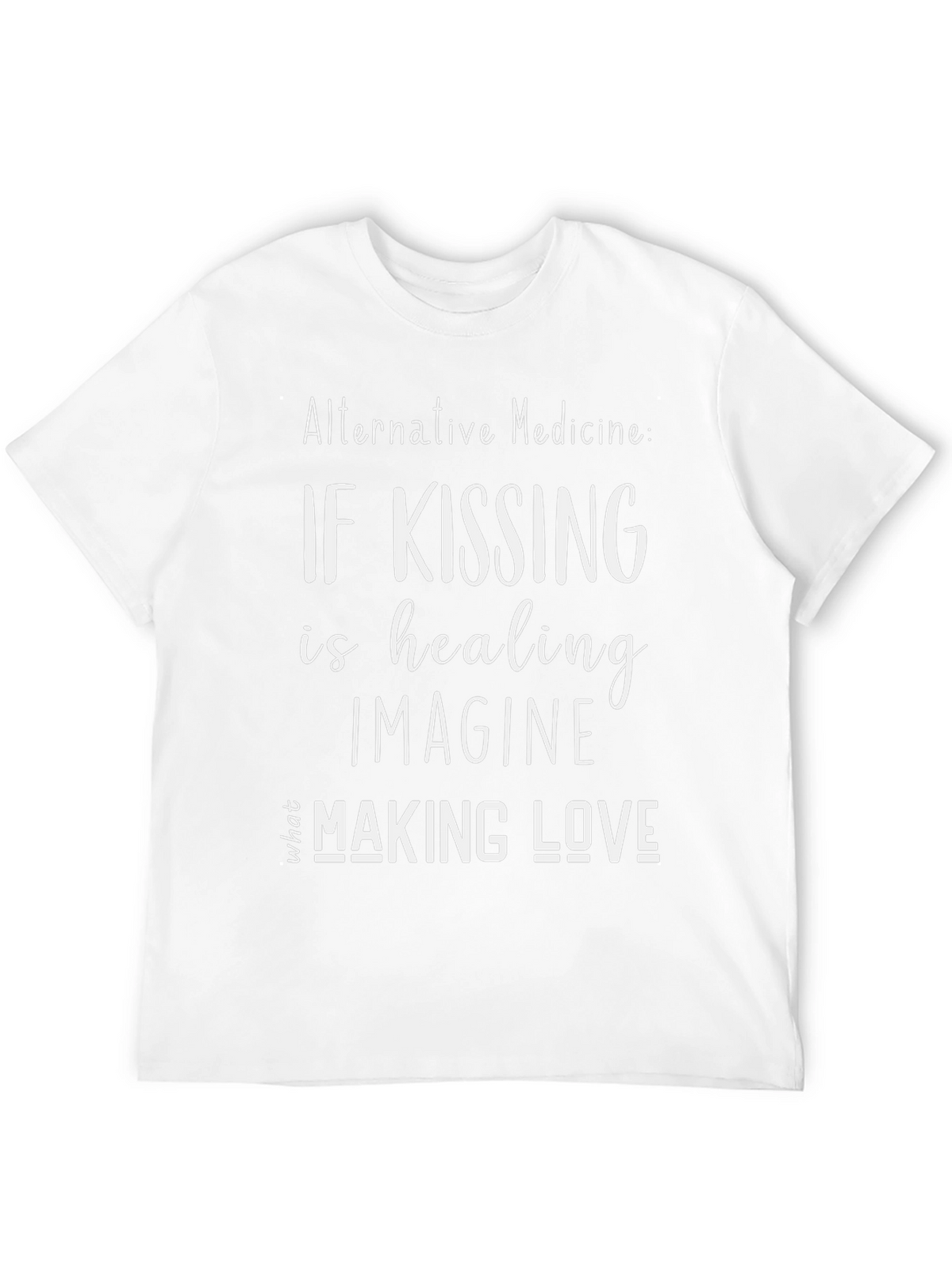 Alternative Medicine Kissing & Love Black T-Shirt