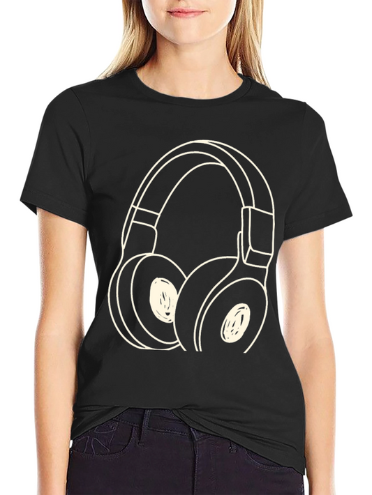 Headphone Graphic Tee - Stylish Music Lover Shirt