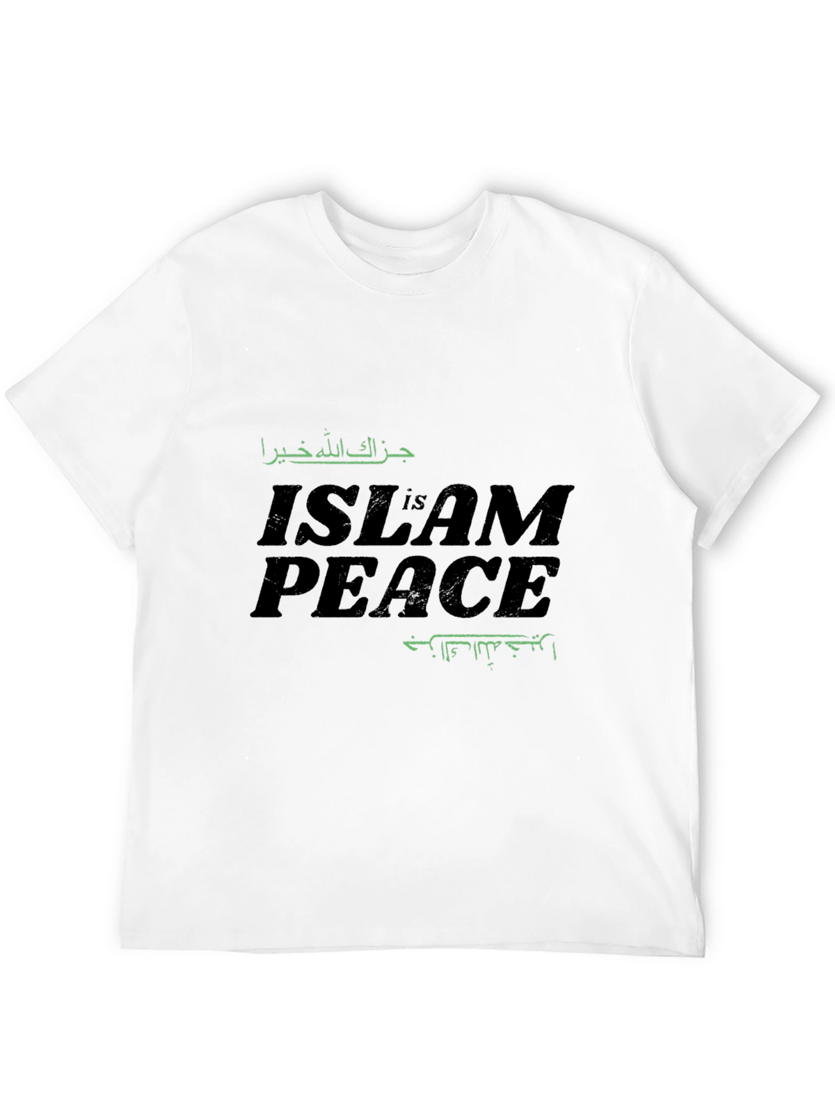 Islam is Peace Graphic T-Shirt - Black Crew Neck