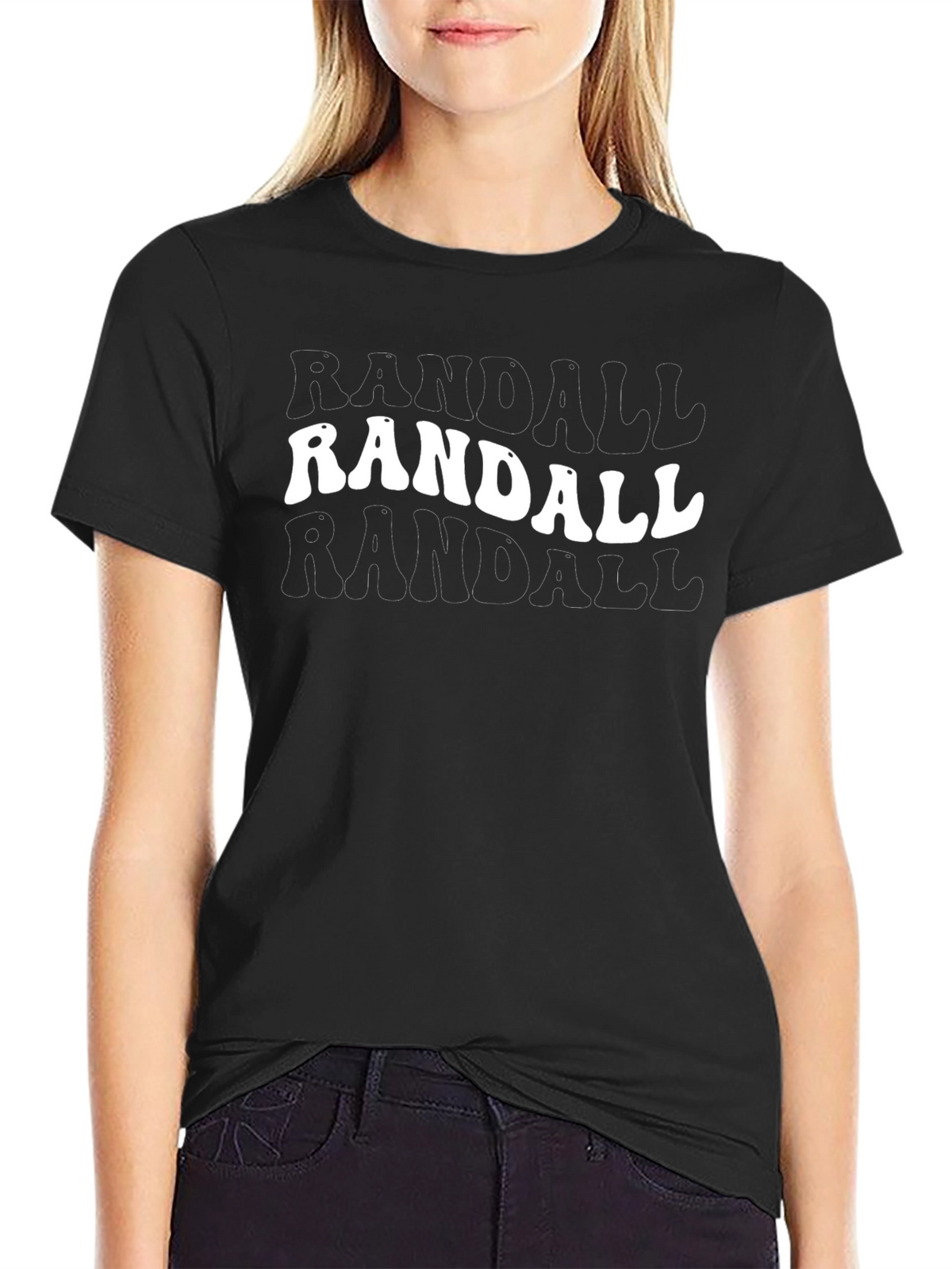 Randall Black Graphic T-Shirt - Cool Retro Style