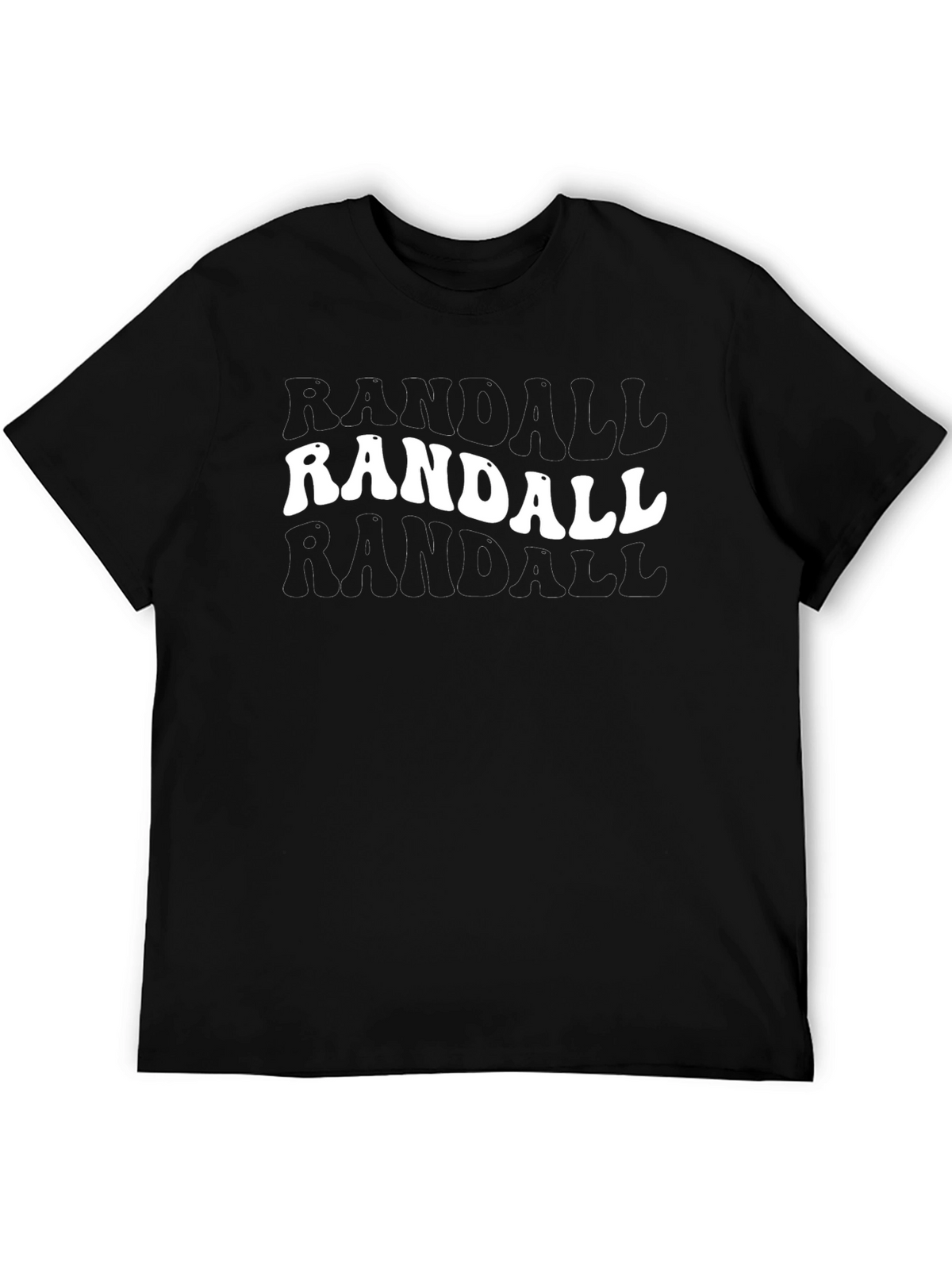 Randall Black Graphic T-Shirt - Cool Retro Style