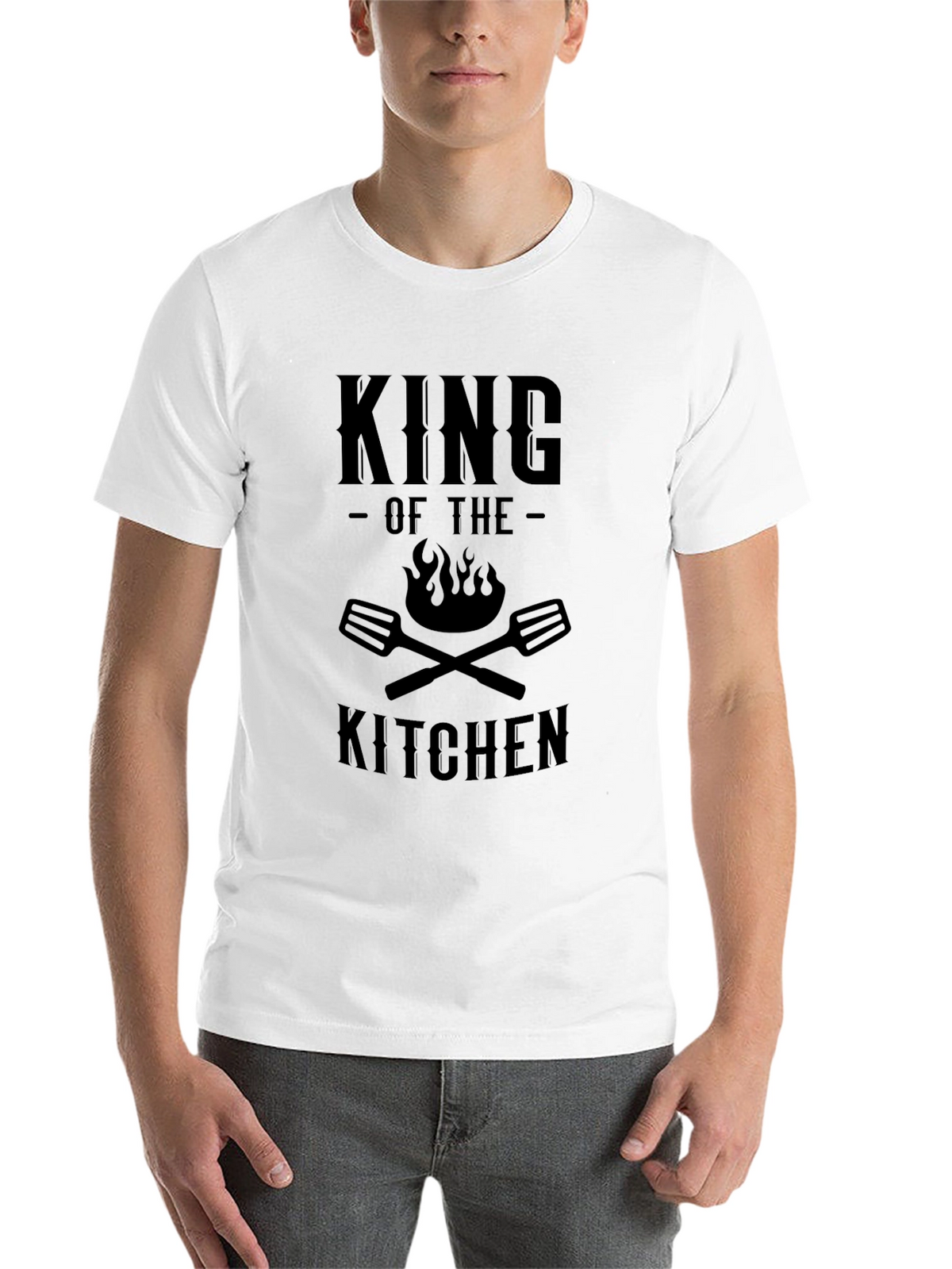 King of the Kitchen Black Graphic T-Shirt
