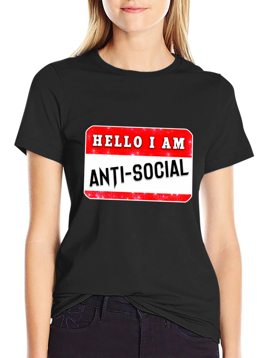 Anti-Social Graphic T-Shirt - Introvert Humor Tee