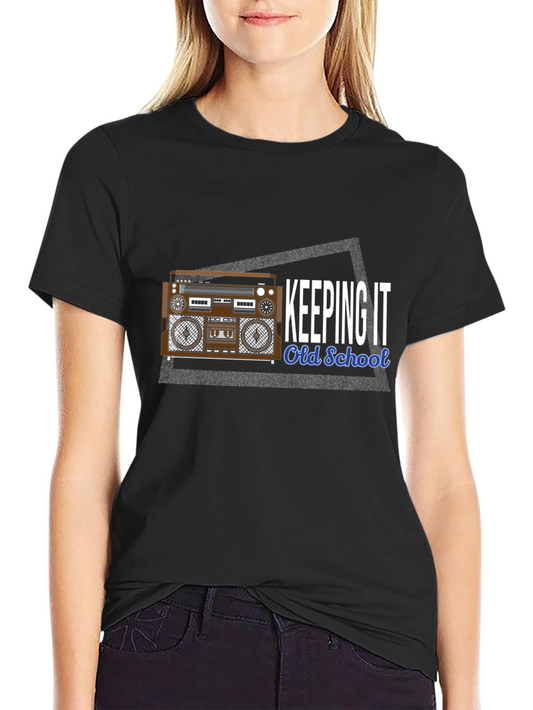 Retro Boombox T-Shirt - Keeping It Old School