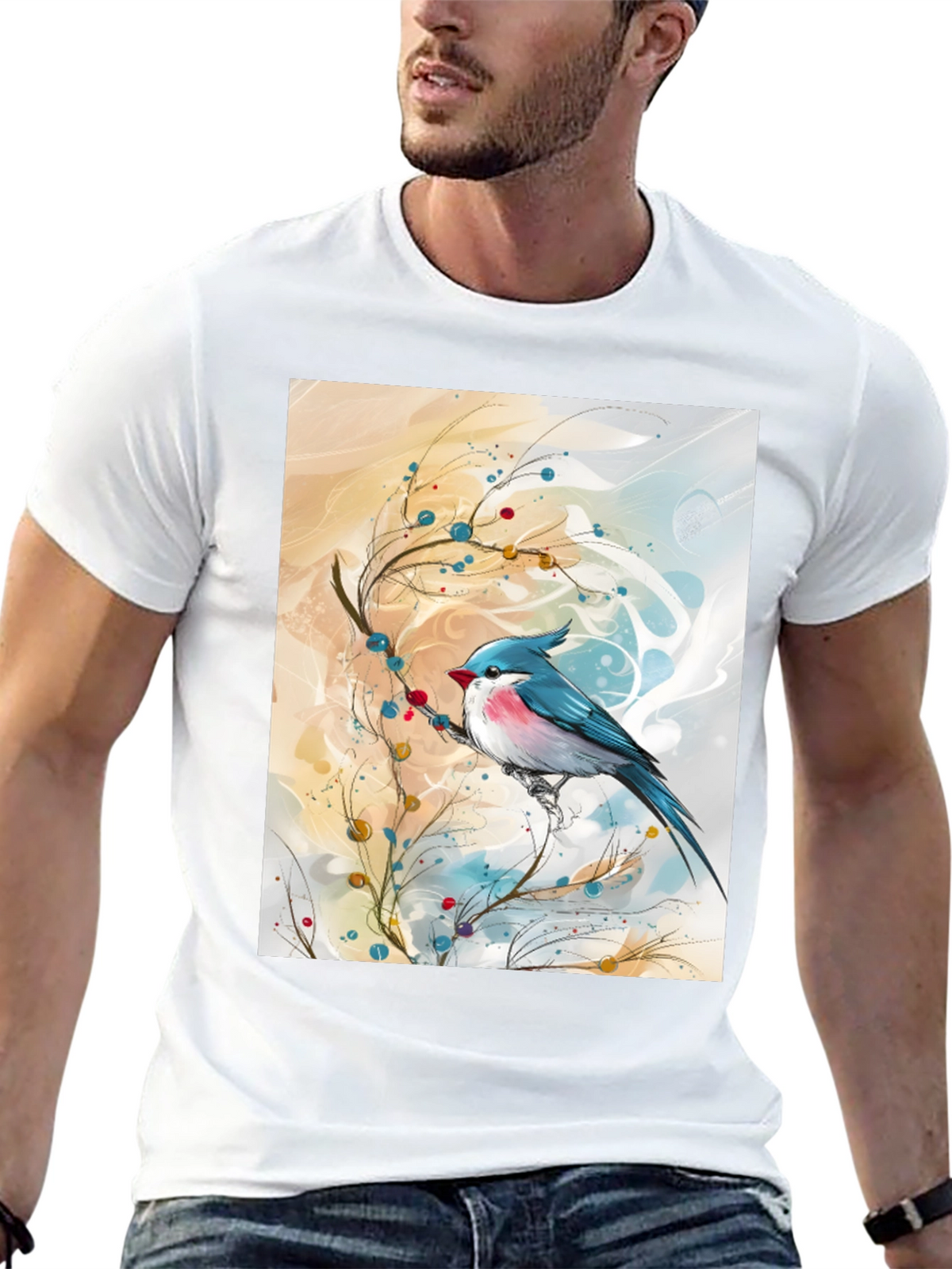 Blue Bird Art T-Shirt