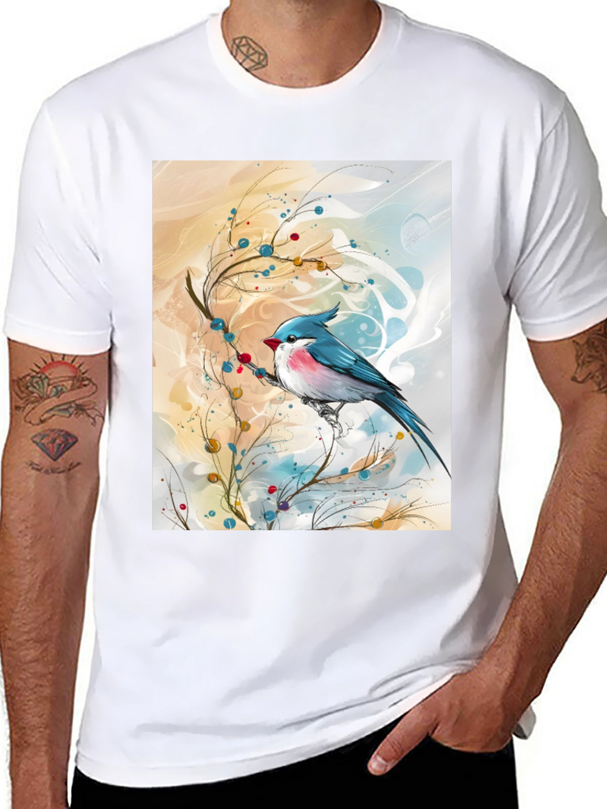 Blue Bird Art T-Shirt