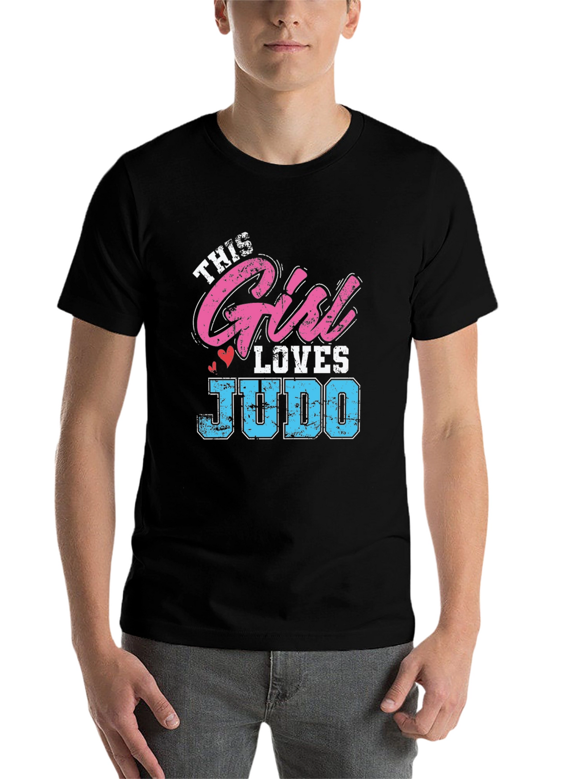This Girl Loves Judo Black T-Shirt