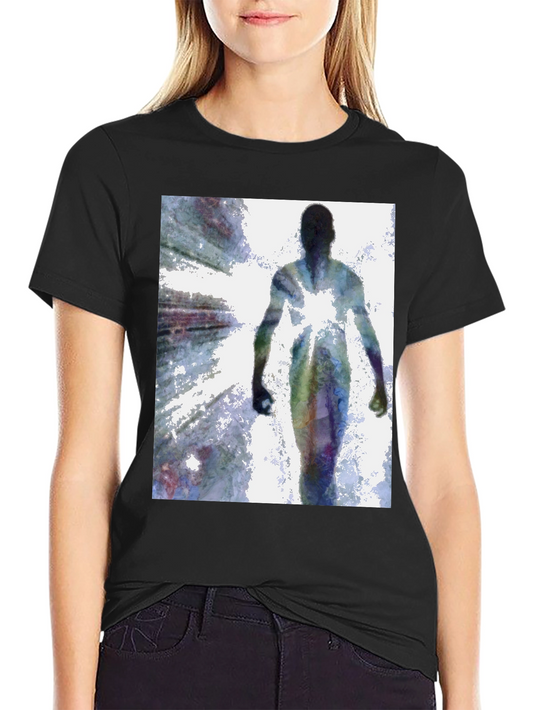 Abstract Figure Black T-Shirt