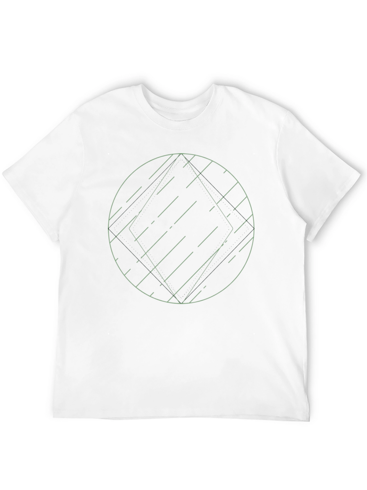 Geometric Graphic Tee - Modern Minimalist Design