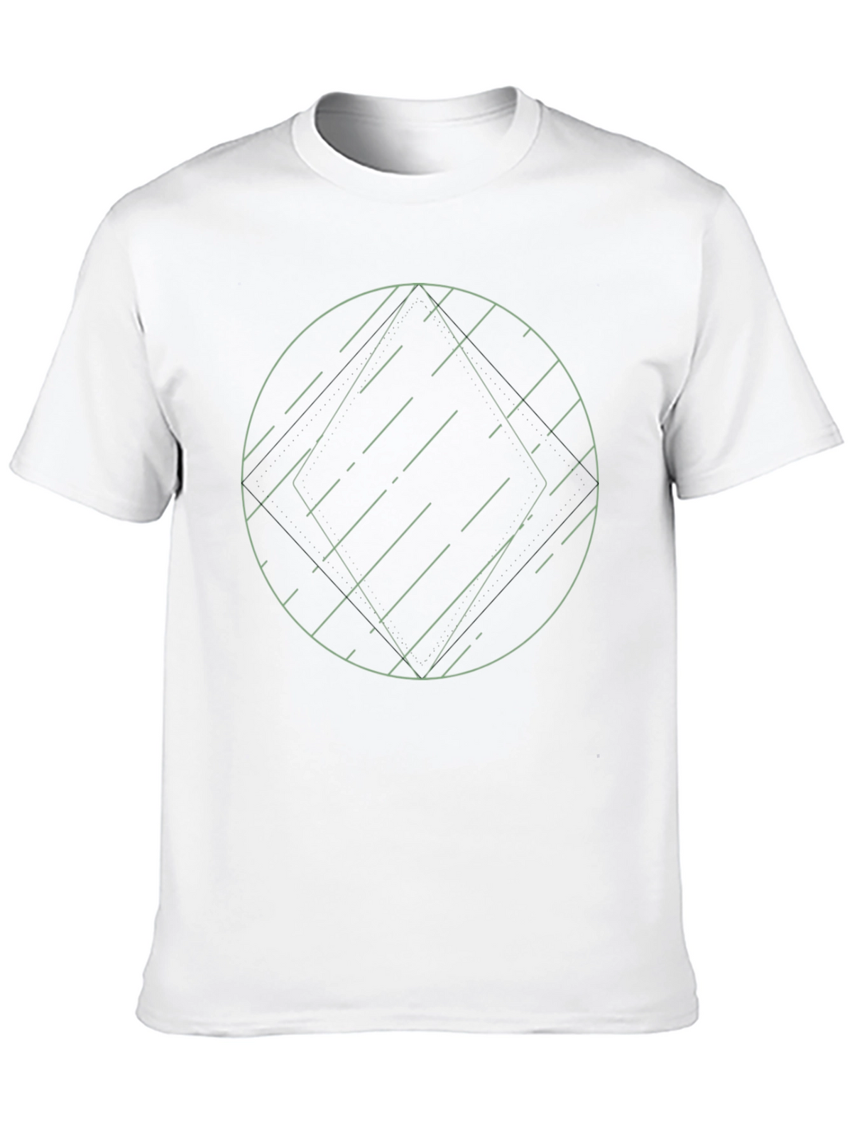 Geometric Graphic Tee - Modern Minimalist Design