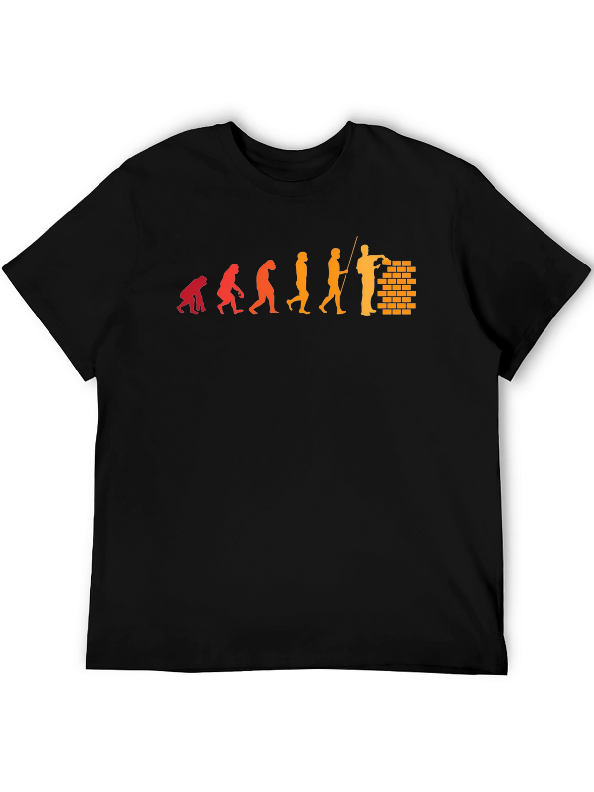 Evolution of a Bricklayer Graphic T-Shirt