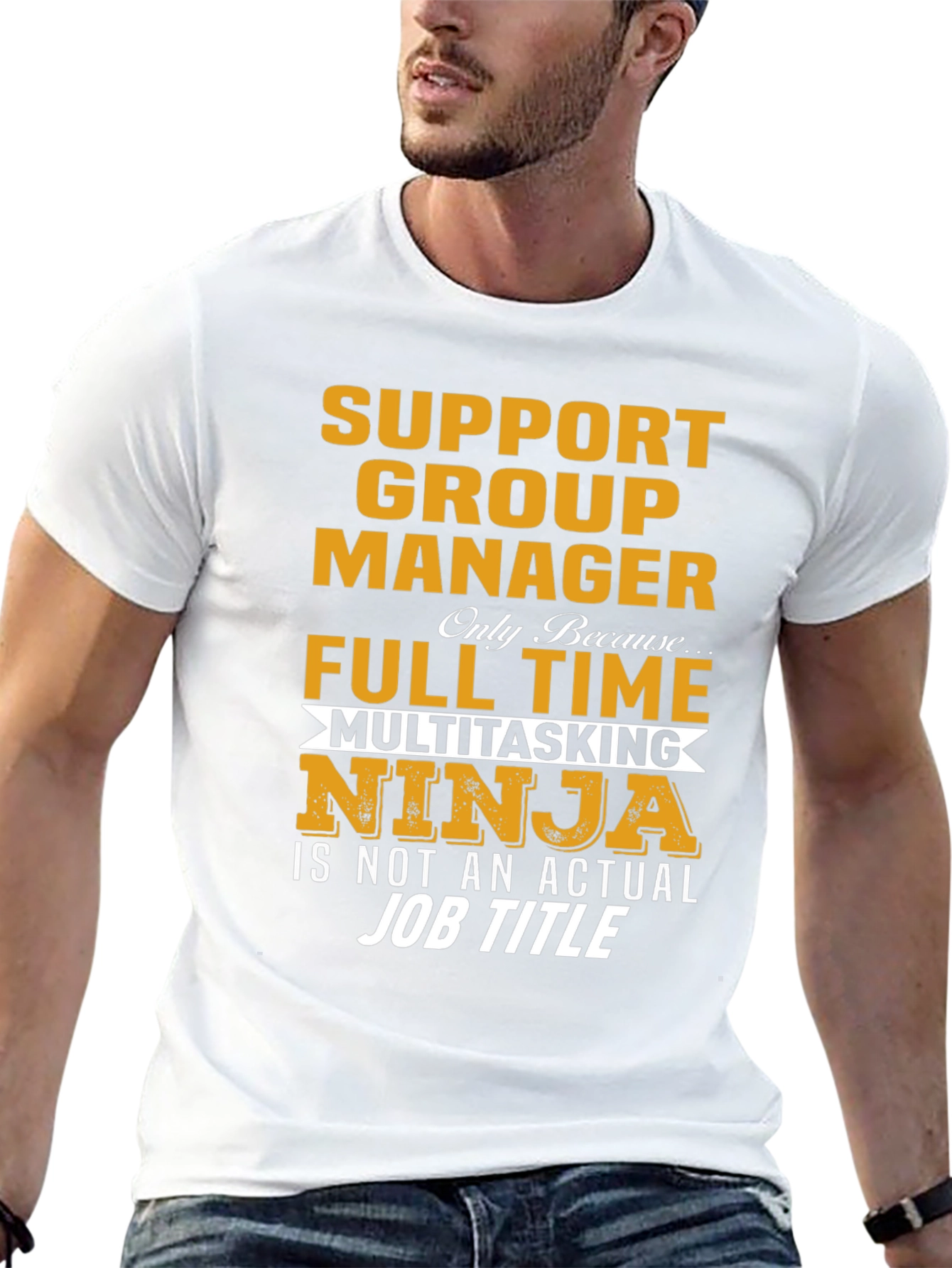 Support Group Manager Multitasking Ninja T-Shirt