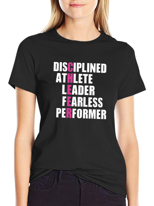 Disciplined Athlete Leader T-Shirt - Motivational