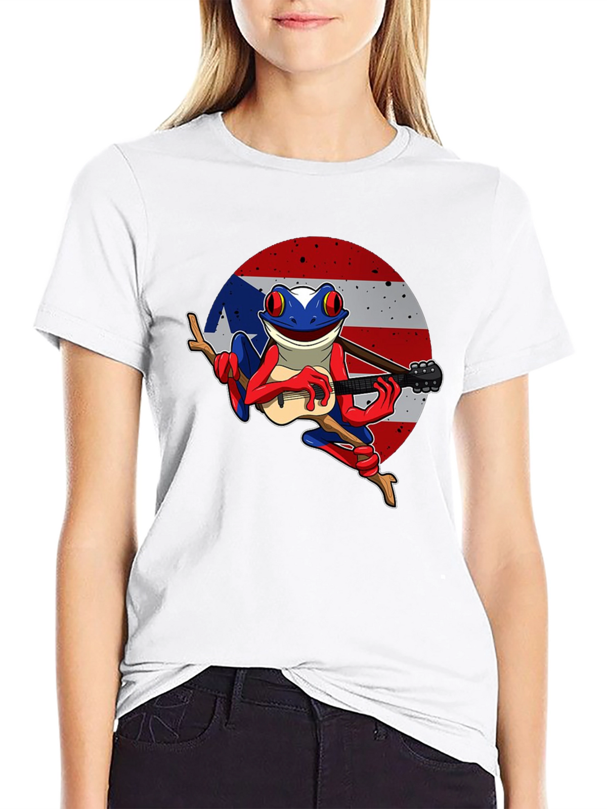Puerto Rico Flag Coqui Frog T-Shirt