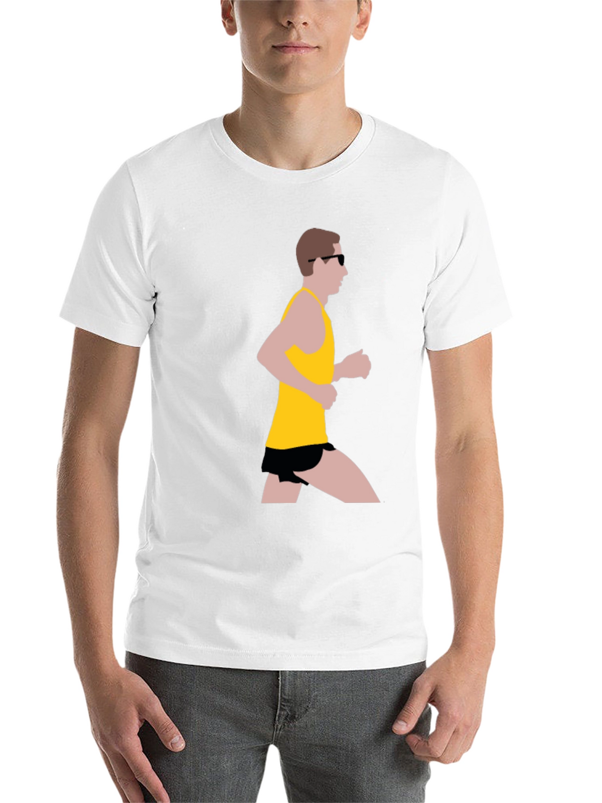 Runner Graphic Black T-Shirt