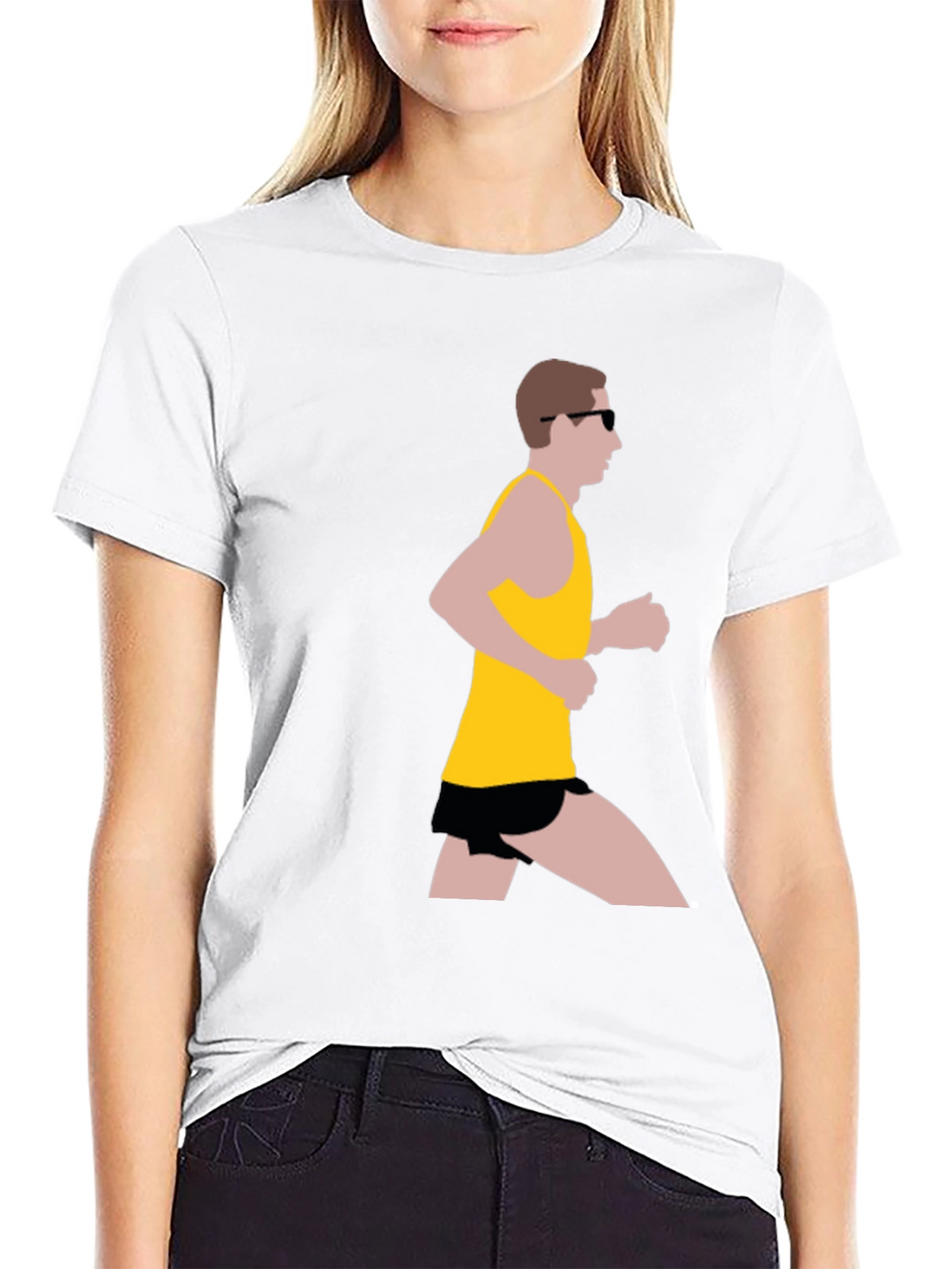 Runner Graphic Black T-Shirt