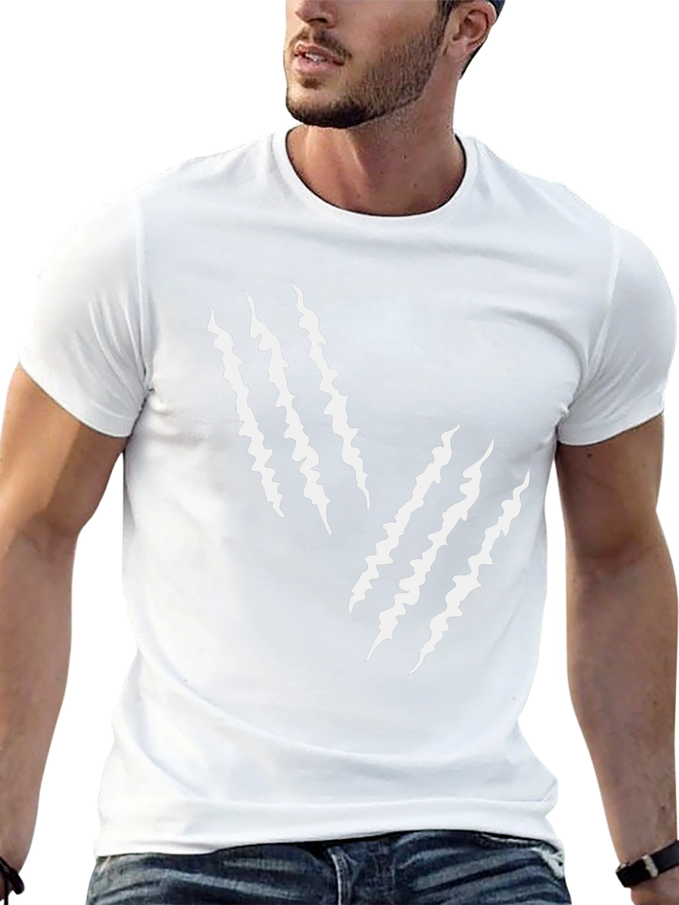 Claw Mark Graphic Tee - Mens Black T-Shirt