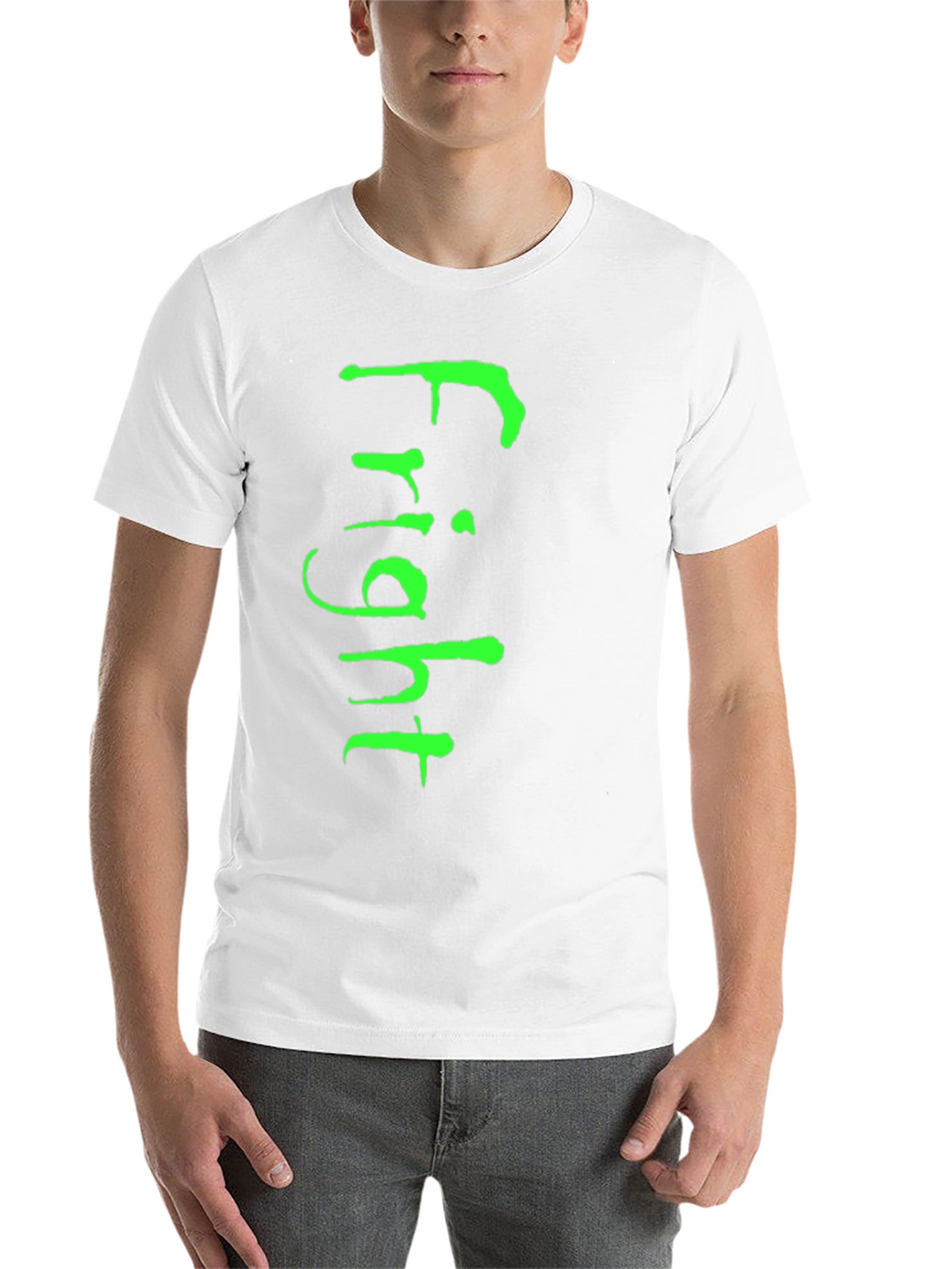 Fright T-Shirt - Green Graphic on Black Tee