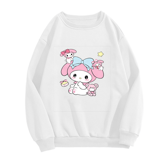 Adorable My Melody With Little Friends Crewneck Sweatshirt