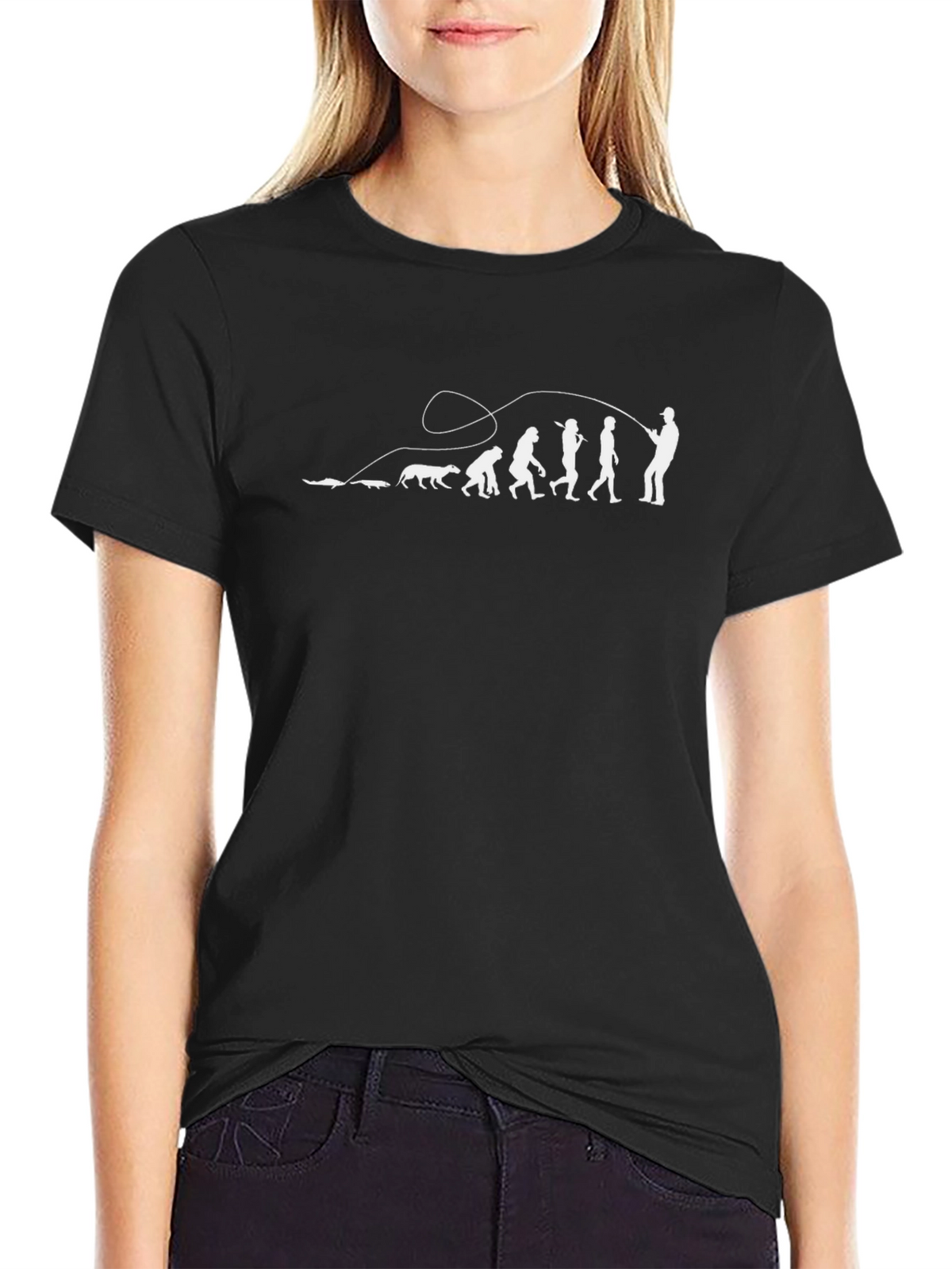 Evolution of Fishing T-Shirt - Humorous Angler Tee