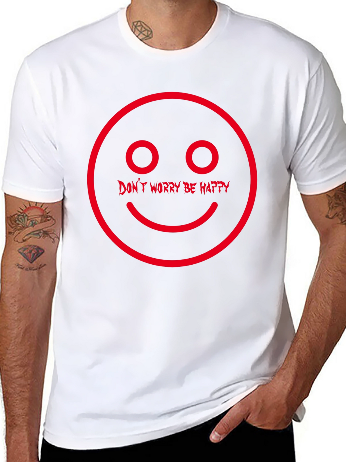 Dont Worry Be Happy Graphic T-Shirt