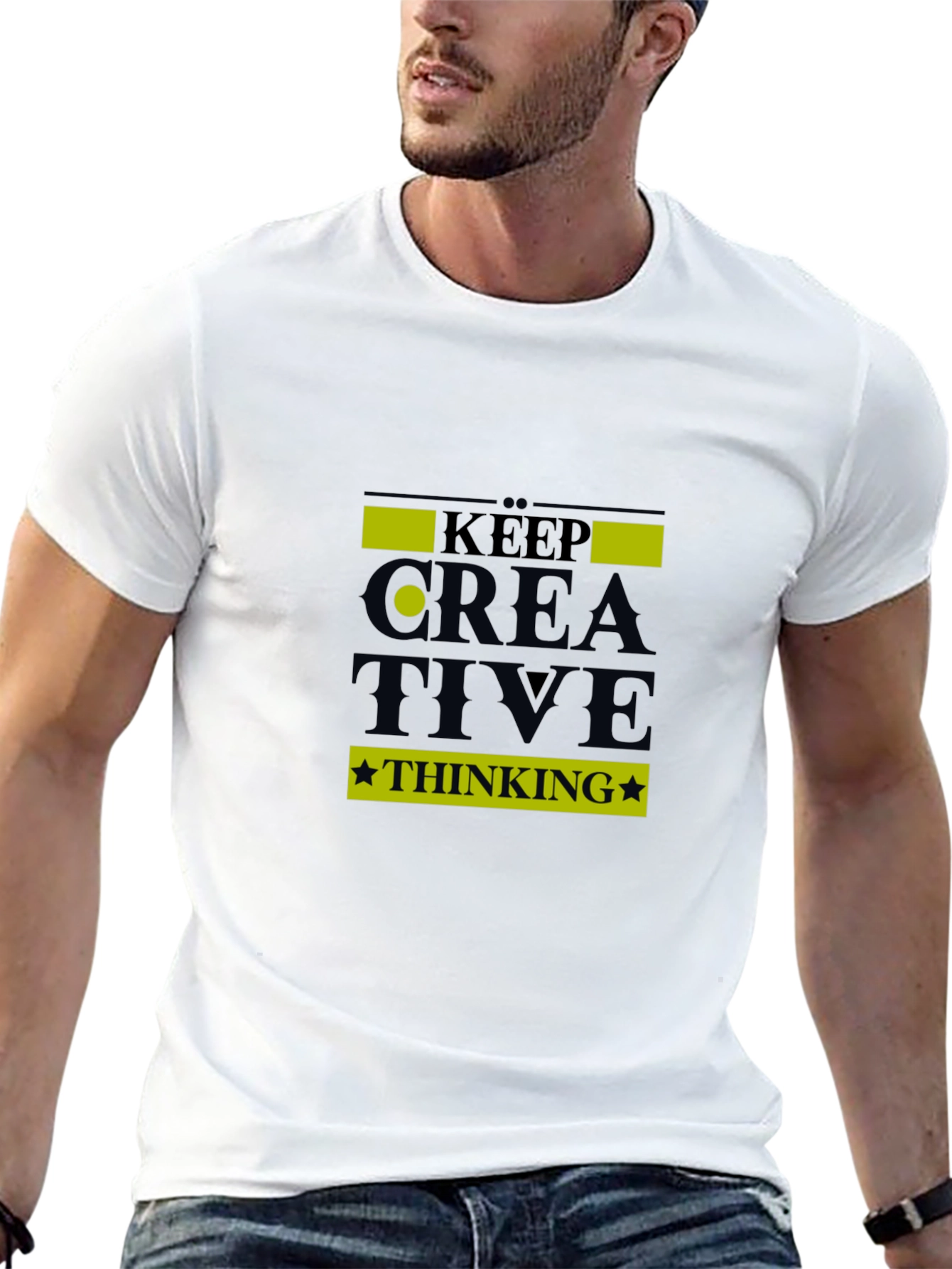 Keep Creative Thinking Black T-Shirt