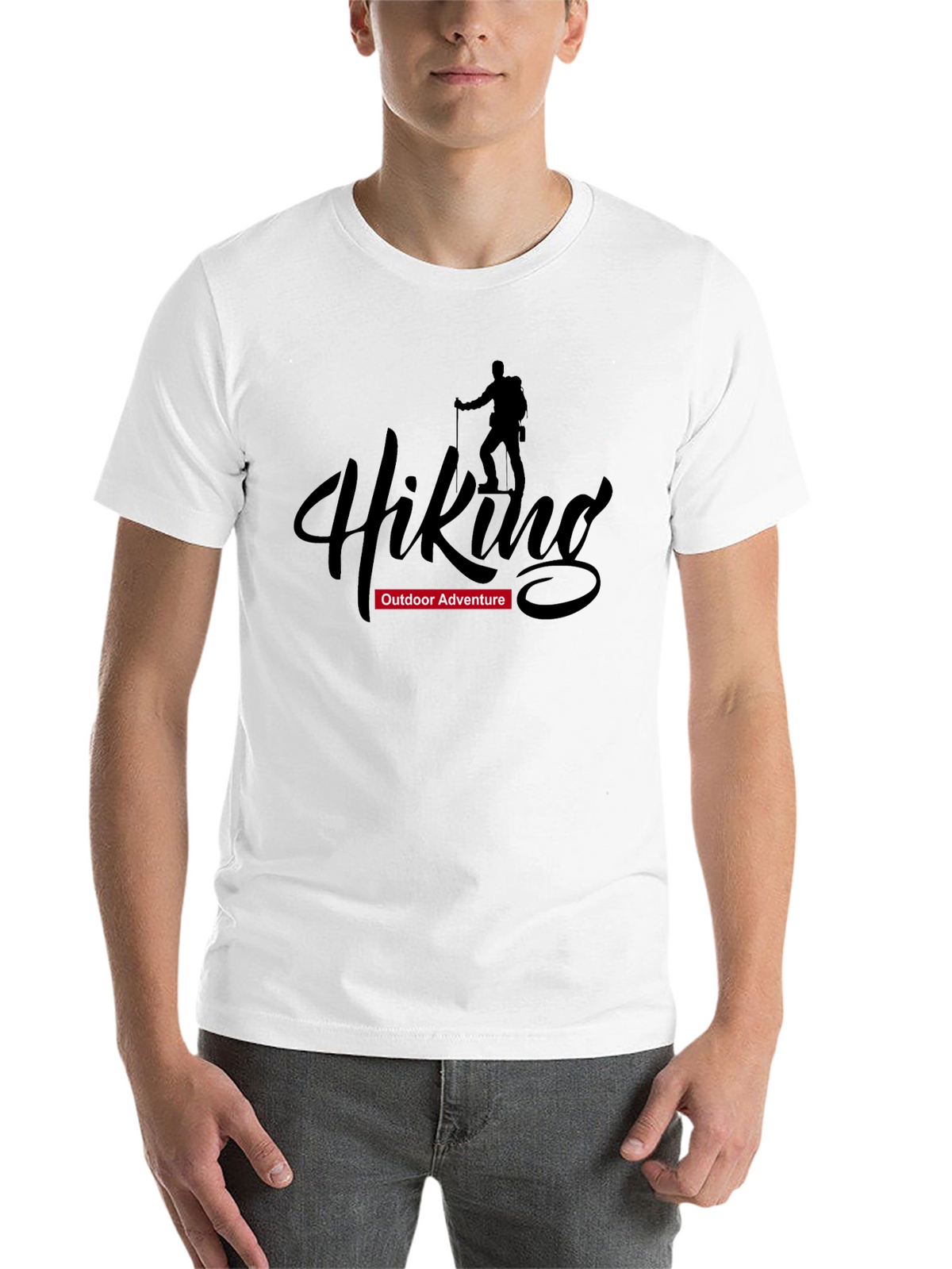 Hiking Adventure Graphic T-Shirt - Black