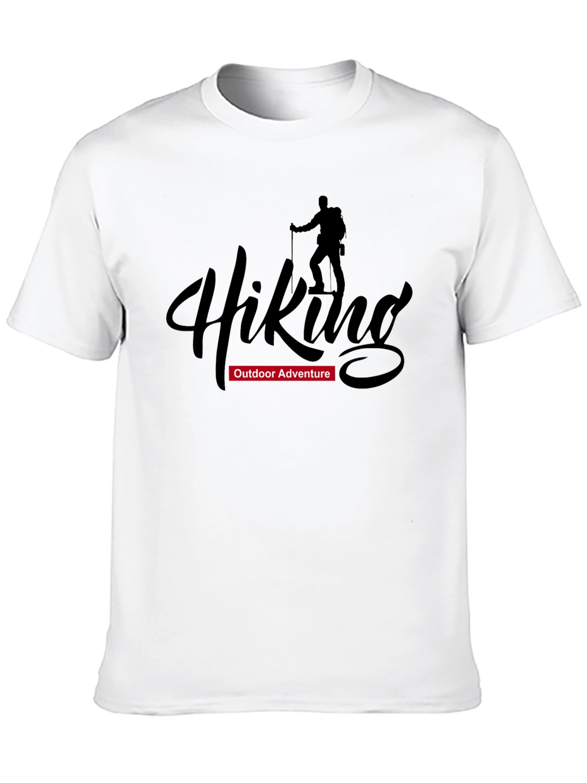 Hiking Adventure Graphic T-Shirt - Black